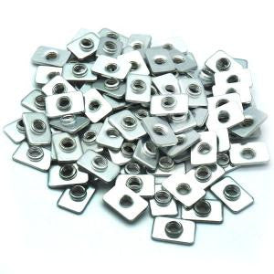 Pre-Assembly Slim Tee Nuts - 100 Pack for 20x20 Extrusions